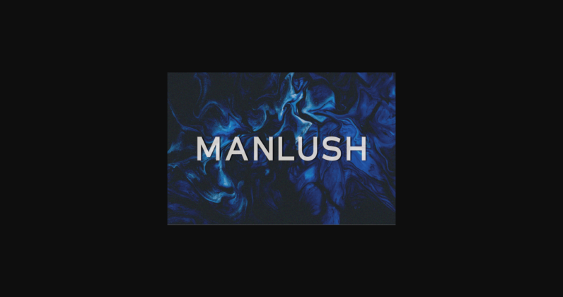 Manlush Font Poster 3