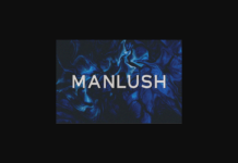 Manlush Font Manlush Font Poster 1