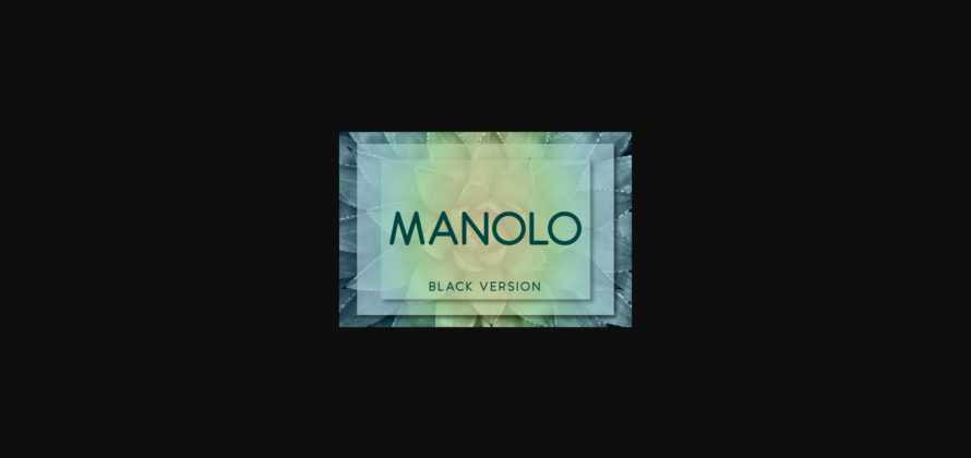 Manolo Black Font Poster 3