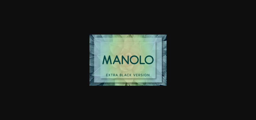 Manolo Extra Black Font Poster 3