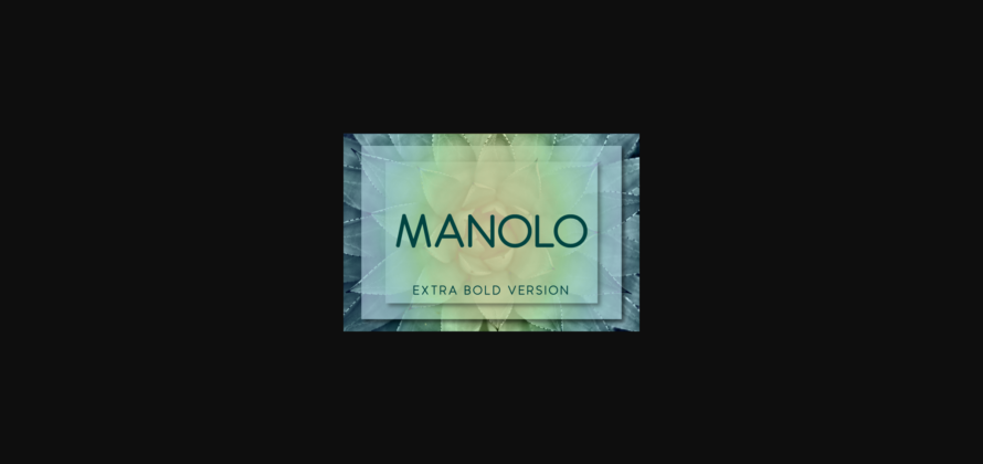 Manolo Extra Bold Font Poster 3