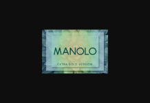 Manolo Extra Bold Font Poster 1