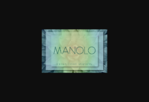 Manolo Extra Light Font Poster 1