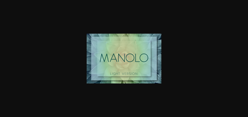 Manolo Light Font Poster 3