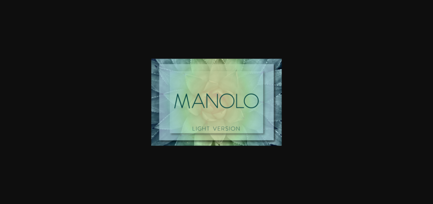 Manolo Light Font Poster 3