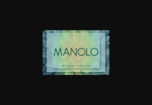 Manolo Medium Font Poster 1