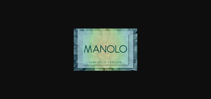 Manolo Semi-Bold Font Poster 3