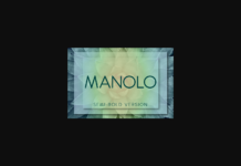Manolo Semi-Bold Font Poster 1