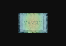 Manolo Thin Font Poster 1
