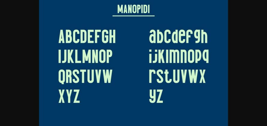 Manopidi Font Poster 11