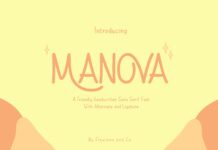 Manova Font Poster 1