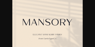 Mansory Font Poster 1