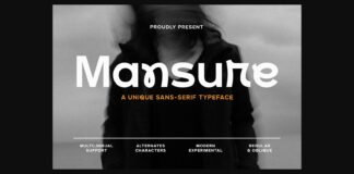 Mansure Font Poster 1