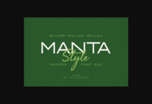 Manta Style Font Poster 1