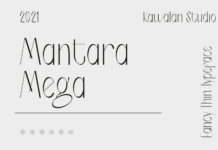 Mantara Mega Font Poster 1