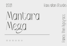 Mantara Mega Font Mantara Mega Font Poster 1