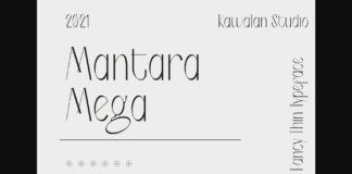 Mantara Mega Font Poster 1