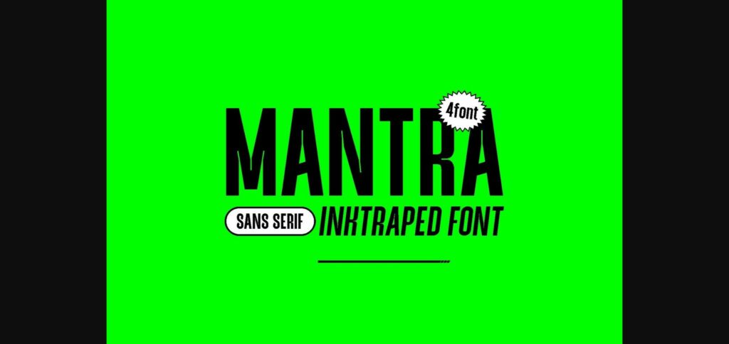 Mantra Font Poster 3