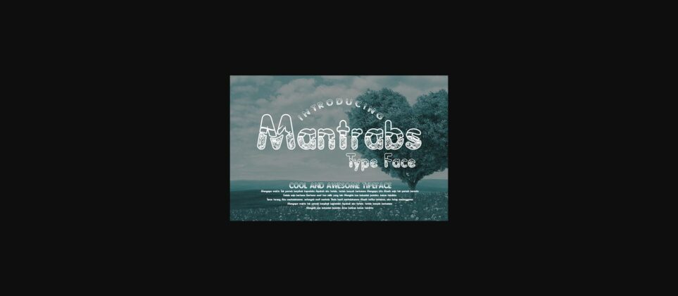 Mantrabs Font Poster 3