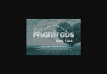Mantrabs Font Poster 1