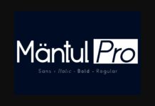 Mantul Pro Font Poster 1