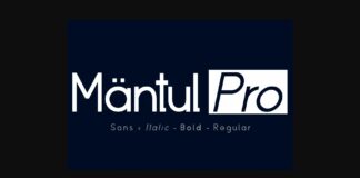 Mantul Pro Font Poster 1