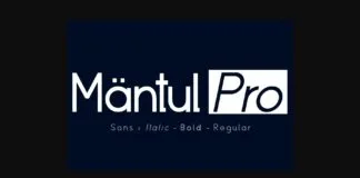 Mantul Pro Font Poster 1