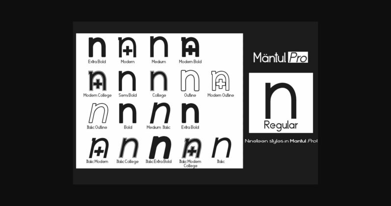 Mantul Pro Font Poster 4