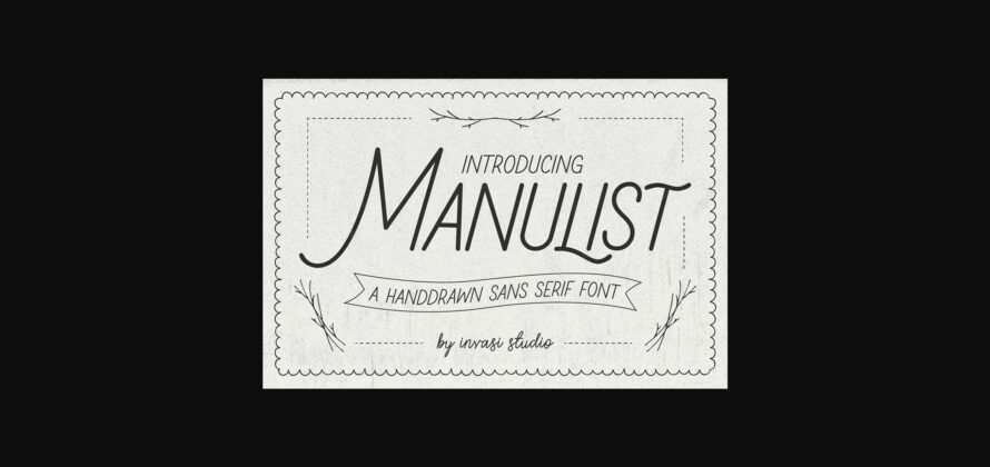 Manulist Font Poster 3