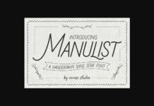 Manulist Font Poster 1