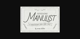 Manulist Font Poster 1