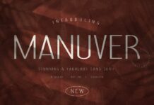 Manuver Font Poster 1