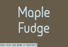 Maple Fudge Font Poster 1