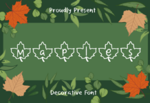 Maples Font Maples Font Poster 1