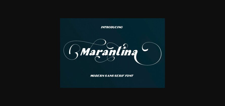 Marantina Font Poster 3