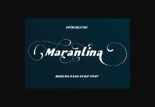 Marantina Font Poster 1