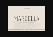 Marbella Font Poster 1