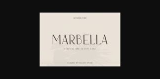 Marbella Font Poster 1