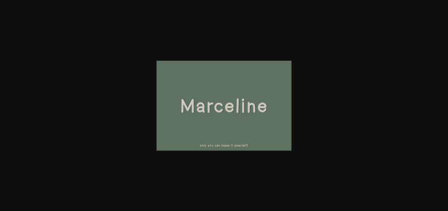 Marceline Font Poster 3