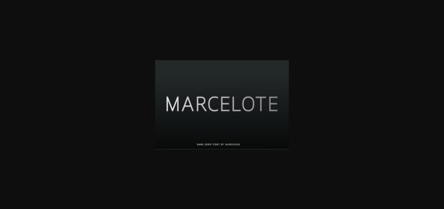 Marcelote Font Poster 3