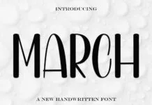 March Font March Font Poster 1