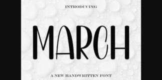 March Font Poster 1