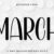 March Font