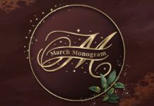 March Monogram Font Poster 1