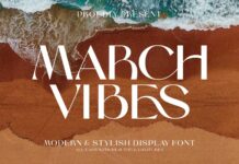 March Vibes Font Poster 1