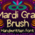 Mardi Gras Brush Font