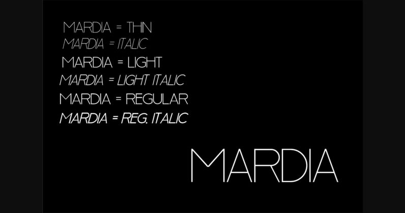 Mardia Font Poster 3