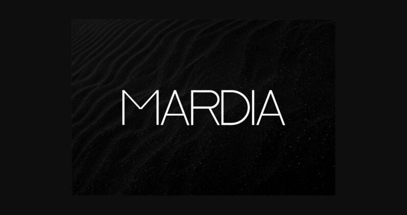 Mardia Font Poster 6