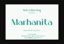 Marhanita Font Poster 1