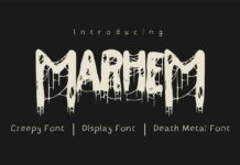 Marhem Font Poster 1